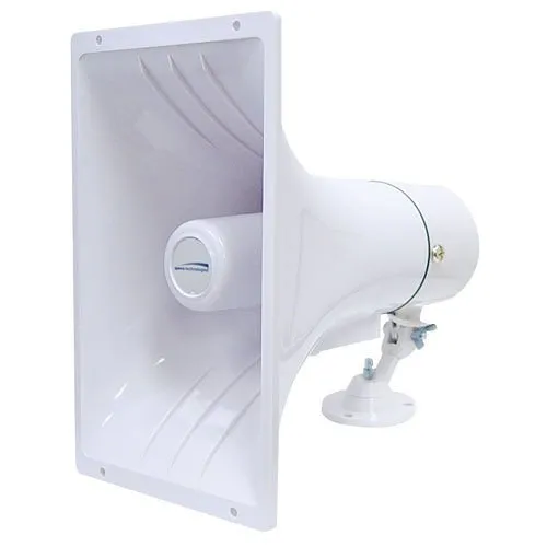 Speco SPC40RT 6.5" 11" 35W Weatherproof PA Speaker Horn with Transformer, White