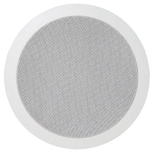 Speco SPG66T 6" 70/25V Modern Grille In-Ceiling Contractor Speaker, Off-White