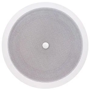 Speco SPG86TC 86 Series 8" 70, 25V Modern Grille In-Ceiling Contractor Speaker with Volume Control Knob, Off-White