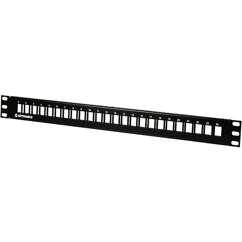 Ortronics SPKFU24 Techchoice 24-Port Unloaded Flush-Mount Flat Patch Panel Kit