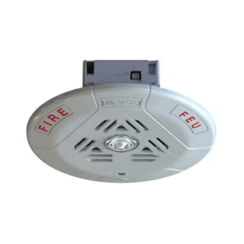 Secutron SPPS-104-70 Wall Mount Round Speaker / Strobe, 70V, White