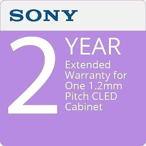 Sony Pro SPSLED12A2EW Extended Warranty for One 1.2mm Pitch CLED Cabinet, 2-Year
