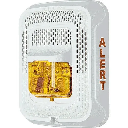 System Sensor SPSWL-ALERT L-Series Indoor Speaker Strobe, Amber Lens, "ALERT" Marking, White