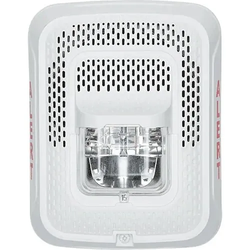 System Sensor SPSWL-CLR-ALERT L-Series Indoor Speaker Strobe, Clear Lens, "ALERT" Marking, White