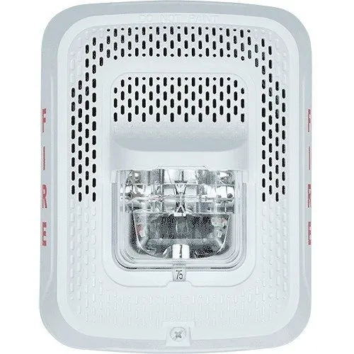 System Sensor SPSWL L-Series Indoor Speaker Strobe, Wall Mount, "FIRE" Marking, White