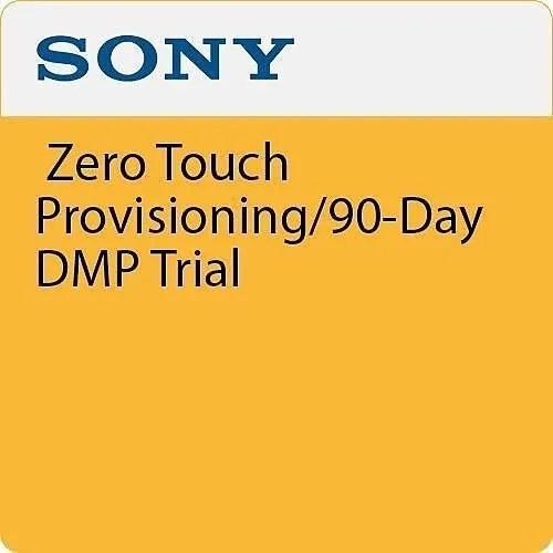 Sony Media SPSZTP90DAY Zero Touch Provisional + 90-Day DMP Trial