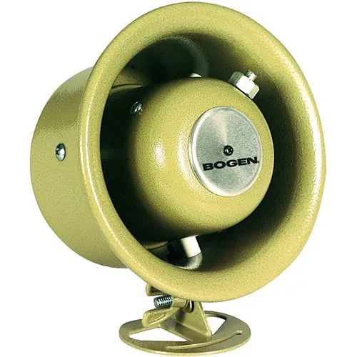 Bogen SPT5A 7.5W Reflex Horn Loudspeaker for 25V and 70V Amplifiers, Mocha