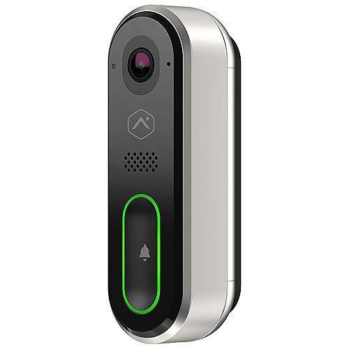 Alarm.com ADC-VDB770-S Design Studio Series Touchless Video Doorbell Camera with Expansive 150° Vertical FOV, Two-Way Audio, Full HD, HDR and IR Night Vision, Silver