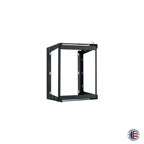 Lowell SR-1224 SR Series Swing Gate Wall Rack, 12U x 24"D
