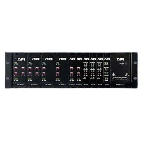 AFI SR-50/5 19" Fiber Sub Rack Frame with 100W Power Supply, 14U RMS, Black