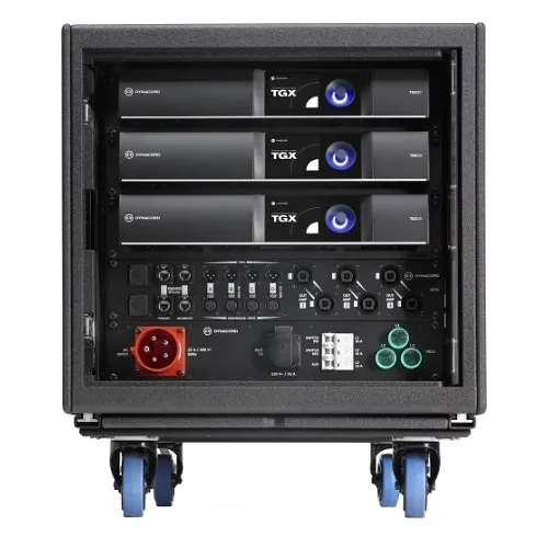 Dynacord SR20TGX Preconfigured System Rack for TGX Series Amplifiers with (3) TGX20-US