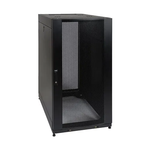 Eaton Tripp Lite SR25UB SmartRack Standard-Depth Half-Height Server Rack Enclosure with Doors and Side Panels, 42" (107cm), 3000lb (1360.8kg), 25U