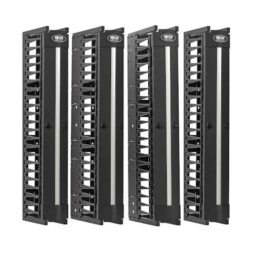 Eaton Tripp Lite SRCABLEVRT6HD2 Vertical Cable Manager, 2-Post, Post Racks