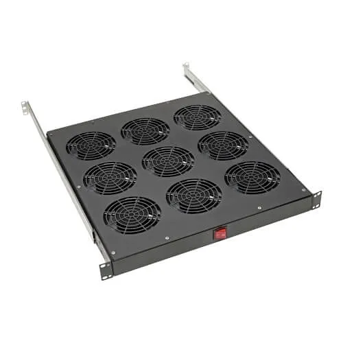 Eaton Tripp Lite SRFANTRAY9 Fan Tray for 19 in. Racks - 1U, 9 120V High-Performance Fans, 864 CFM, C14 Inlet
