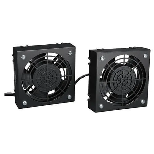 Tripp Lite SRFANWM SmartRack Wall-Mount Roof Fan Kit, 2x 120V High-Performance Fans, 210 CFM, 5-15P Plug
