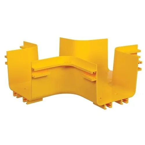 Tripp Lite SRFC5JUNT4 Toolless Horizontal 4-Way Junction for Fiber Routing System, 120mm (5")