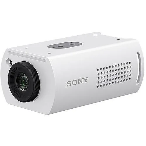Sony Pro SRG-XP1/N Compact UHD 4K Box-Style POV Camera with Wide-Angle Lens, NDI License Key Code, White