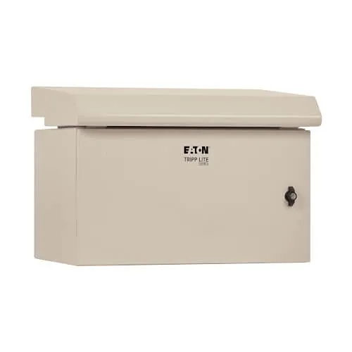 Tripp Lite SRN3RG6U SmartRack Industrial Enclosure, Wall Mount, Locking, Fan with Thermal Switch, 16.5" Depth, 6U, NEMA 3R, Metal, Gray