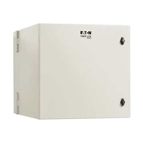 Tripp Lite SRN4G12USDP SmartRack Industrial Enclosure with Lock, Wall Mount, Hinged Back, 32" Depth, 12U, NEMA 4, Metal, Gray