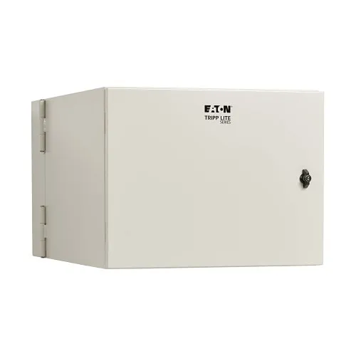 Tripp Lite SRN4G9USDP SmartRack Industrial Enclosure with Lock, Wall Mount, Hinged Back, 32" Depth, 9U, NEMA 4, Metal, Gray