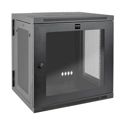 Eaton Tripp Lite SRW12USDPG SmartRack UPS-Depth Small Wall Mount Rack Enclosure with Clear Acrylic Window and Hinged Back, 24.5" (62cm), 200lb (90.7kg), 12U