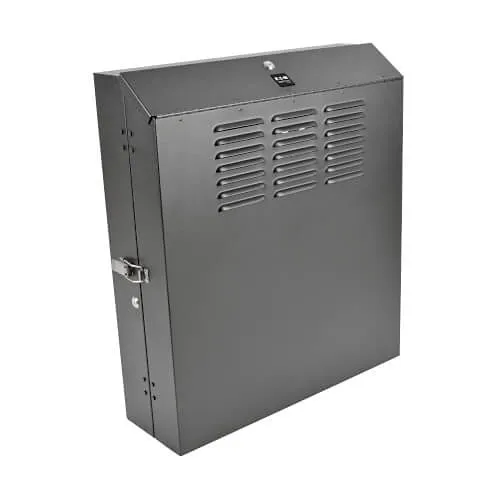 Eaton Tripp Lite SRWF4U SmartRack 4U Low-Profile Vertical-Mount Switch-Depth Wall-Mount Rack Enclosure Cabinet