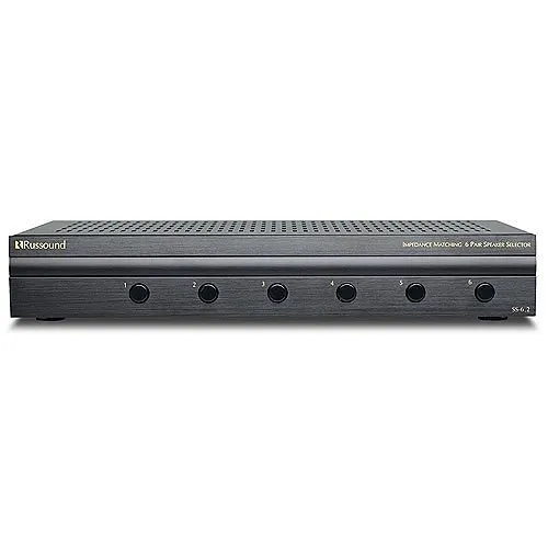Russound SS-6.2 Single Source Impedance Matching Speaker Selector for 6-Pair