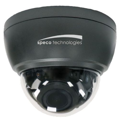 Speco HTINT59K1 Intensifier 1000TVL Dome Camera, 2.8-12mm Varifocal Lens, Dark Gray