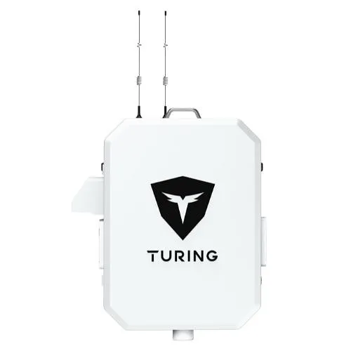 Turing Video SS-KG1-B2A-3Y SiteShield Axis Base System SS-KG1-B2A, Includes NEMA3R Encloure with 4G Router, POE Switch, Heater, Fan and Strobe light pre-assembled, (2) TV-ACAI3Y