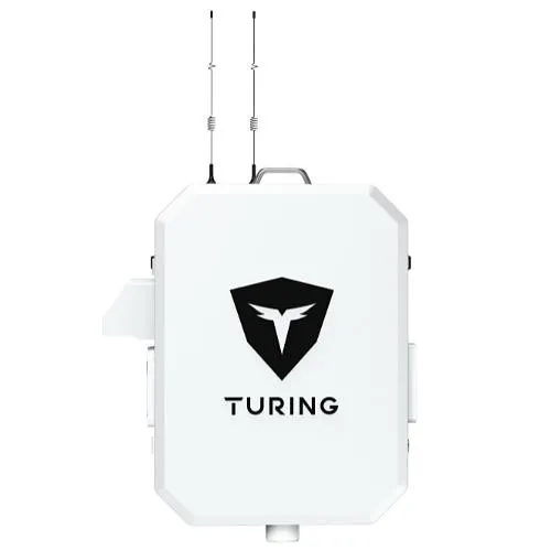Turing Video SS-KG1-B2S-5G SkyShield Base System, Includes NEMA3R Enclosure with 4-Channel NVR, 5G Router, Heater, Fan, and Strobe Light Pre-Assembled, (2) 3-Year Core AI Licenses