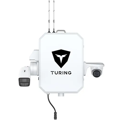 Turing Video SS-KG2-STD-TLP SiteShield Standard Outdoor System, Includes (1) 4MP VF Turret Camera, (1) LPR Camera, and (1) 3-Year Core AI License (1) 3-Year CORE LPR License