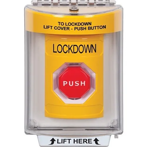 STI SS2242LD-ENStopper Station, Turn-to-Reset, Cover Flush/Surface Mount, Custom Label, White