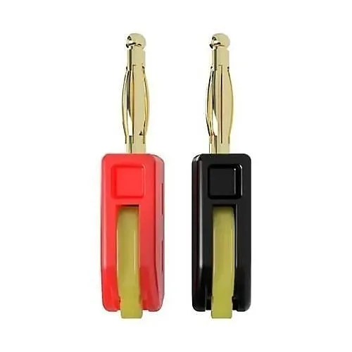 Speaker Snap SSBP8 High Connectivity Snap Lock Gold Plated Banana Plug Connectors, Compatible with 12 to 24 Gauge Speaker Wire, Pairs