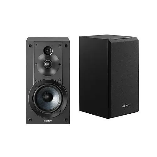 Sony SSCS5 Core Series 3-Way Bookshelf Pair-Speakers, 5", Black