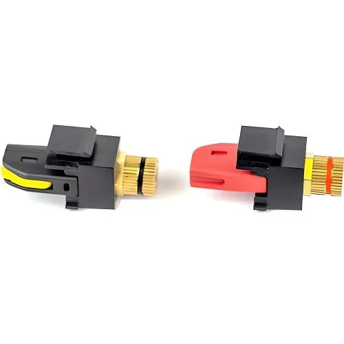 Speaker Snap SSKPB12 Keystone Binding Post Snap Lock Connectors, Black
