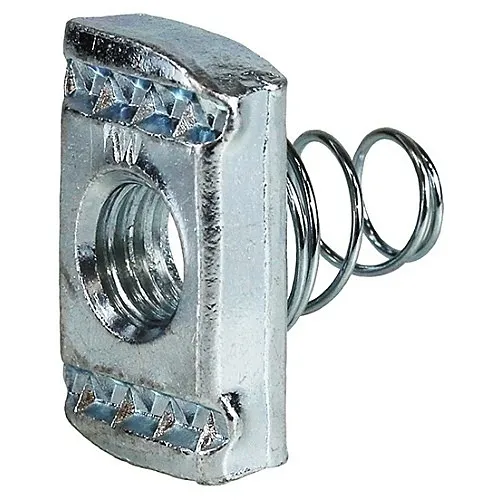 Dottie SSN25S Nut, 1/4"-20-Channel Nut with Short Spring