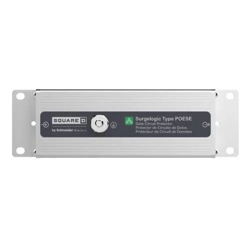 Schneider Electric SSP057POESE10IG Surgelogic Surge Protection Device for Data Circuit Protection with Flange, SPD/DCP, 0.75A