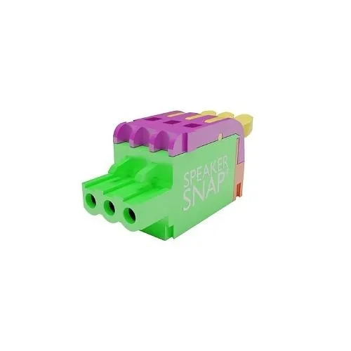 Speaker Snap SSPI3-24 PHX Interlocking 3-Pin Connectors, 24-Pieces