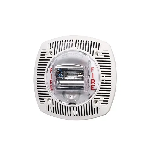 Gentex SSPK24-15/75WLPAW Wall Mount Selectable Candela Speaker / Strobe, ALERT Text, White Faceplate