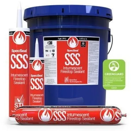 Specified Technologies SSS120 SpecSeal Series SSS Intumescent Sealant, 20 oz Tube (592 ml)