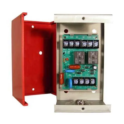 SAE SSU-MR-204/C/R MR-200 Series Multi-Voltage Control Relay, 10A, 24VDC/24VAC/120VAC/230VAC, DPDT, Red