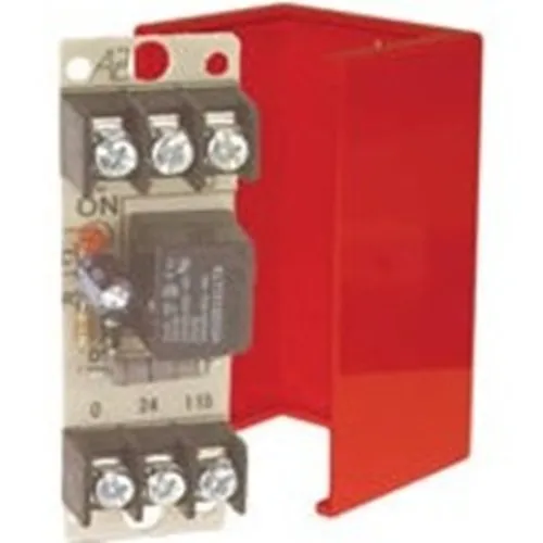 SAE SSU-MR-801/C/R MR-800 Series Multi-Voltage Control Relay, 10A, 24VDC/24VAC/120VAC, SPDT, Red
