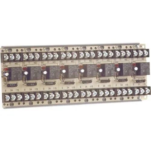 SAE SSU-MR-808/T MR-800 Series Multi-Voltage Control Relay, 10A, 24VDC/24VAC/120VAC, SPDT, Track Mounted