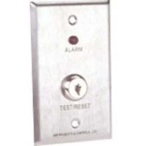 SAE SSU-MS-KA/RMS MS-Series Remote Accessory for RW, SM and SL-Series Detectors, Single Gang, Key Operated, Stainless Steel