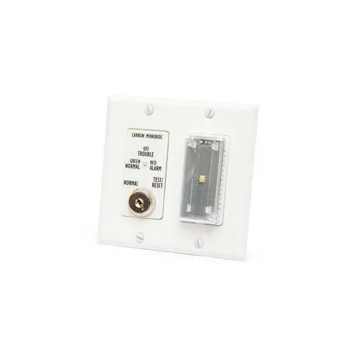 SAE SSU-MSR-50CO MSR-50/CO Remote Accessory, Control Module, Strobe and Sounder, Double Gang Plate, Clear Lens