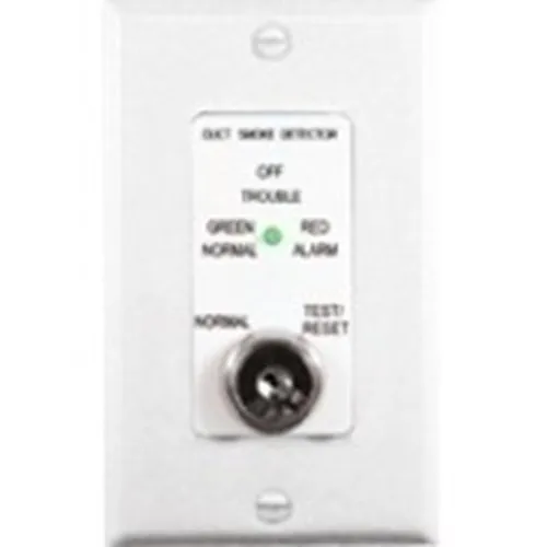 SAE SSU-MSR-50RK/W MSR-50R Series Advanced Remote Accessory for RW, SM and SL-Series Detectors, Single Gang, Key Operated, White