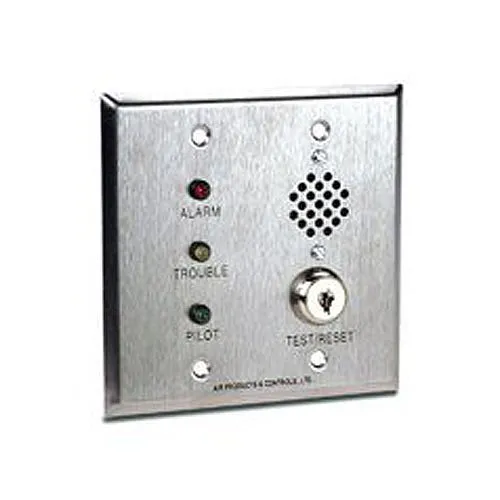 SAE SSU-RH/KA/P/A/T MS-Series Audible Remote Accessory with Fault-Trouble LED for RW, SM and SL-Series Detectors, Two-Gang