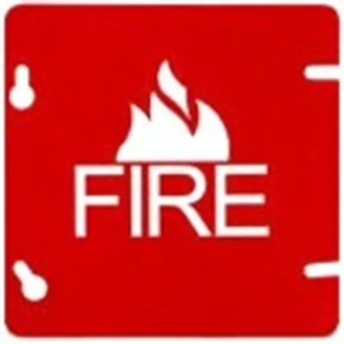 SAE SSU00461 FP5 Fire Plate with NFPA Fire Symbol