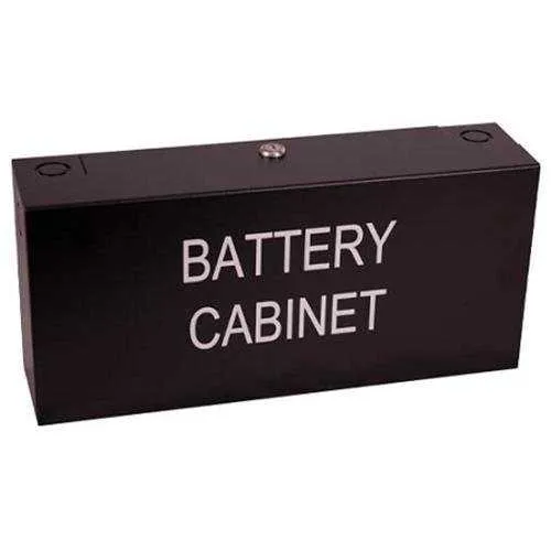 SAE SSU00506 MBC Mini Battery Cabinet, 17"W 8"H 4"D, Black