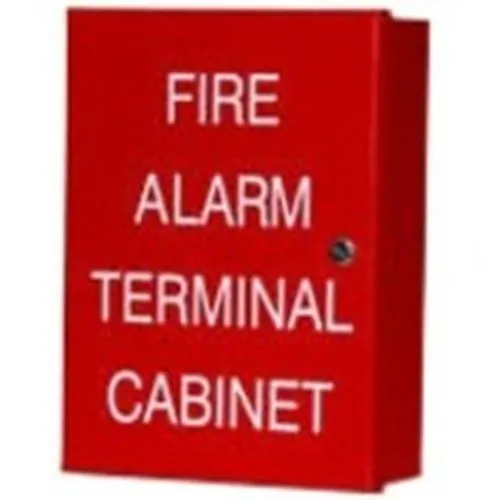 SAE SSU00536 TC-Series Terminal Cabinet, 6-1/2"W 8-5/8"H 2-1/2"D, Keyed Lock, Red